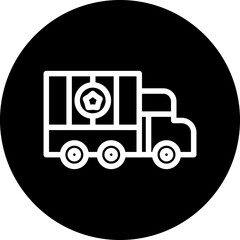 Wall Mural - Vector Design Military Truck Icon Style