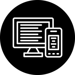 Wall Mural - vector design responsive icon style