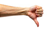 © Uncle-Ice - thumb down hand of a person