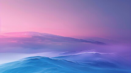 Canvas Print - Blue to violet gradient vibrant design