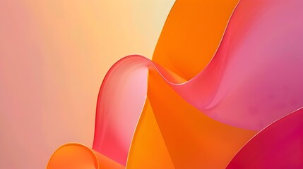 Wall Mural - Orange to pink gradient style