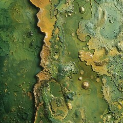 Wall Mural - intergalactic expanse: a colored planetary mosaic