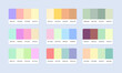 © Nganhaycuoi - Pantone colour palette catalog samples. Color swatch. Set of abstract color palette banner