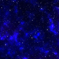 Wall Mural - bright blue galaxy background