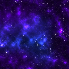 Wall Mural - abstract purple and blue galaxy background