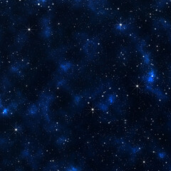 Wall Mural - dark blue galaxy background