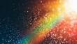 © Uuganbayar - Blur colorful warm rainbow light leaks on black background with dust texture. Defocused abstract damaged scratched retro film analog effect for using over photos as overlay or screen filter