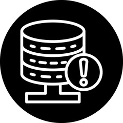 Sticker - Vector Design Database Alert Icon Style