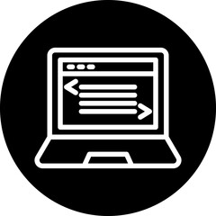 Wall Mural - vector design laptop coding icon style