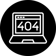 Wall Mural - vector design 404 error icon style