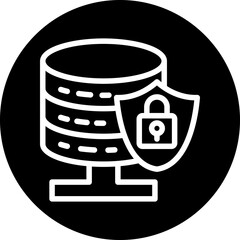 Sticker - Vector Design Database Security Icon Style