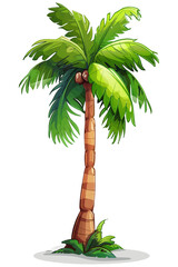 coconut tree cartoon vector png