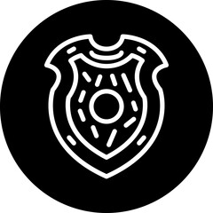 Sticker - Vector Design Wood Shield Icon Style