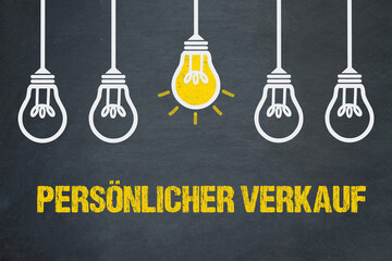 Poster - persönlicher Verkauf	