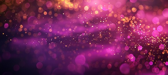 Glowing Magenta Background: A glowing magenta background with abstract gold bokeh, creating a rich and festive holiday atmosphere.