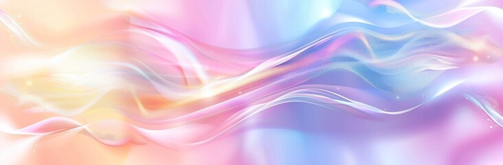 Wall Mural - A colorful, flowing wave of light and color
