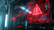 © patcharida - A warning message flashing on the screen, alerting users to a potential breach in system security