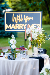 Wall Mural - beautiful wedding ceremony in park