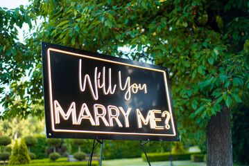 Wall Mural - beautiful wedding ceremony in park