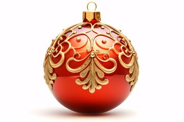 Wall Mural - a red and gold ornament