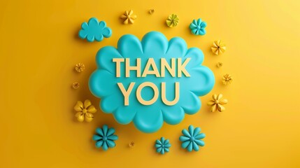 Wall Mural - The Thank You Message