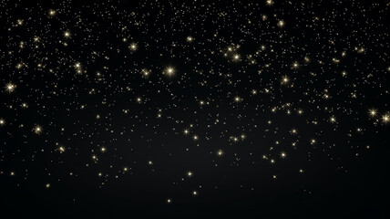 Wall Mural - Panoramic view of the night starry sky