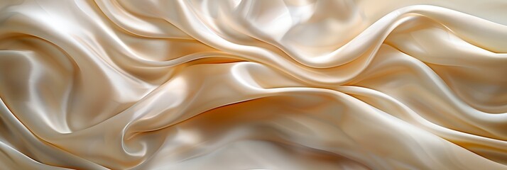 Wall Mural - very pretty beige background with a wavy design, soft, flowing fabric