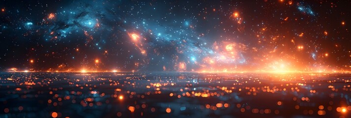 Poster - Enchanting Cosmic Explosion of Luminous Celestial Wonders in the Boundless Depths of the Universe