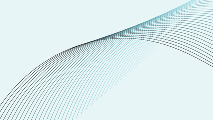 White abstract background with dynamic curve line