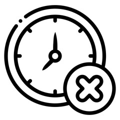 Poster - cancel time icon