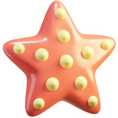 starfish animal 3d icon png
