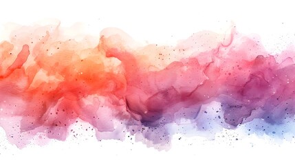Aufkleber - Captivating Abstract Watercolor Painting A Harmonious Blend of Vibrant Hues and Fluid Textures
