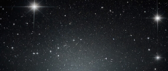 Wall Mural - Abstract light magic luxury background with stars cosmos on the black background