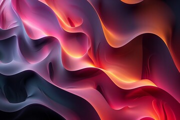 Wall Mural - abstract colorful 3d background by generative ai