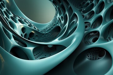 Wall Mural - abstract colorful 3d background by generative ai