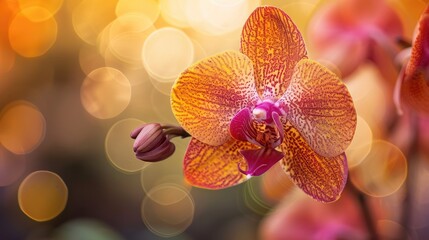 Canvas Print - Orchid from a Macro Perspective