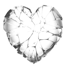 Wall Mural - PNG Heart broken glass destruction accessories. AI generated Image by rawpixel.