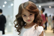 © Another World - Little girl fashion model, little model, Girl look at camera, Portrait of a happy child girl