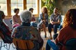 © Julia D - Support group session with diverse participants sharing in a comfortable setting