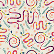 © B_1_3 - snake seamless pattern in beautiful vector