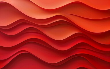 Wavy red pattern background,abstract paper cut art style,web banner,wallpaper.