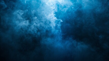 Wall Mural - The sky is filled with smoke and clouds, creating a moody
