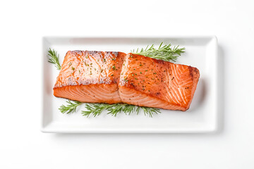 Wall Mural - Grilled Salmon with Rosemary