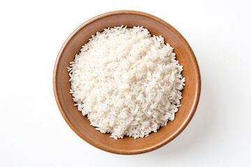 Wall Mural - Bowl of Cooked White Rice