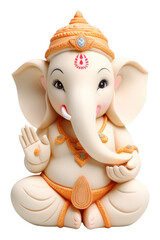 Poster - png ganesha sculpture figurine cute. ai generated image by rawpixel.