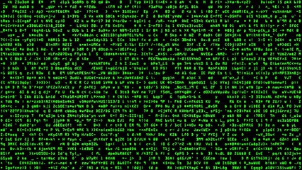 Abstract binary code background, big data, hacker code, and digital technology. 4K animation that scans trillions of codes within seconds