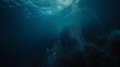 © Jelena - aquatic abyss dark blue ocean depths seen from underwater perspective abstract seascape photo