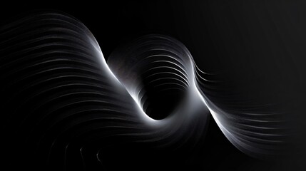 Wall Mural - Grainy noise gradient shape on black background elegant, perfect for various design projects.