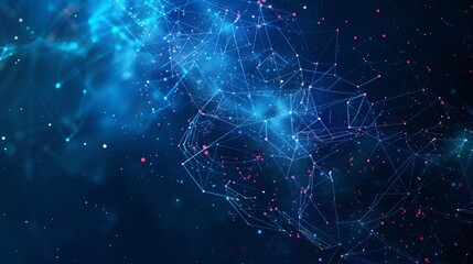 Digital abstract background for technological operations, neural networks, AI, data transmission and encryption, digital archives, audio and visual representations, scientific research. Copy space