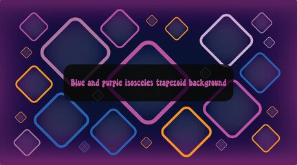 Blue and purple isosceles trapezoid background
Twilight Symphony: A combination of blue calm and purple passion, a geometric background suitable for all businesses with a sense of mystery and explorat